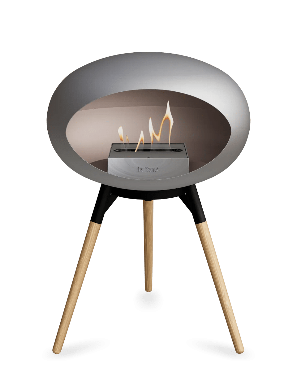 Le Feu - Dome Nickel Ground Wood Low - Fireplace - Majestic Patio