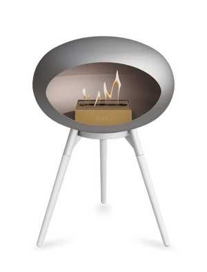 Le Feu - Dome Nickel Ground Wood Low - Fireplace - Majestic Patio