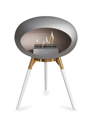 Le Feu - Dome Nickel Ground Wood Low - Fireplace - Majestic Patio