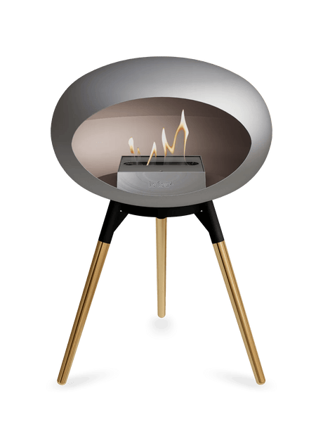 Le Feu - Dome Nickel Ground Wood Low - Fireplace - Majestic Patio