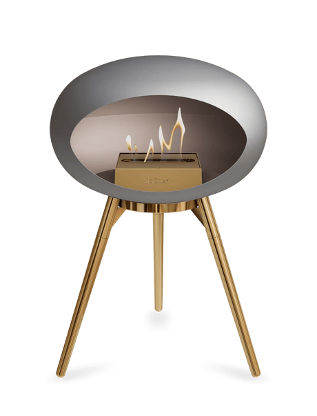 Le Feu - Dome Nickel Ground Wood Low - Fireplace - Majestic Patio