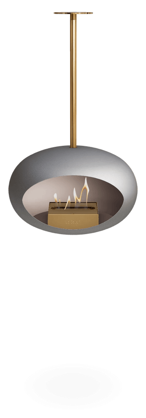 Le Feu - Dome Nickel Sky Indoor/Outdoor - Fireplace - Majestic Patio