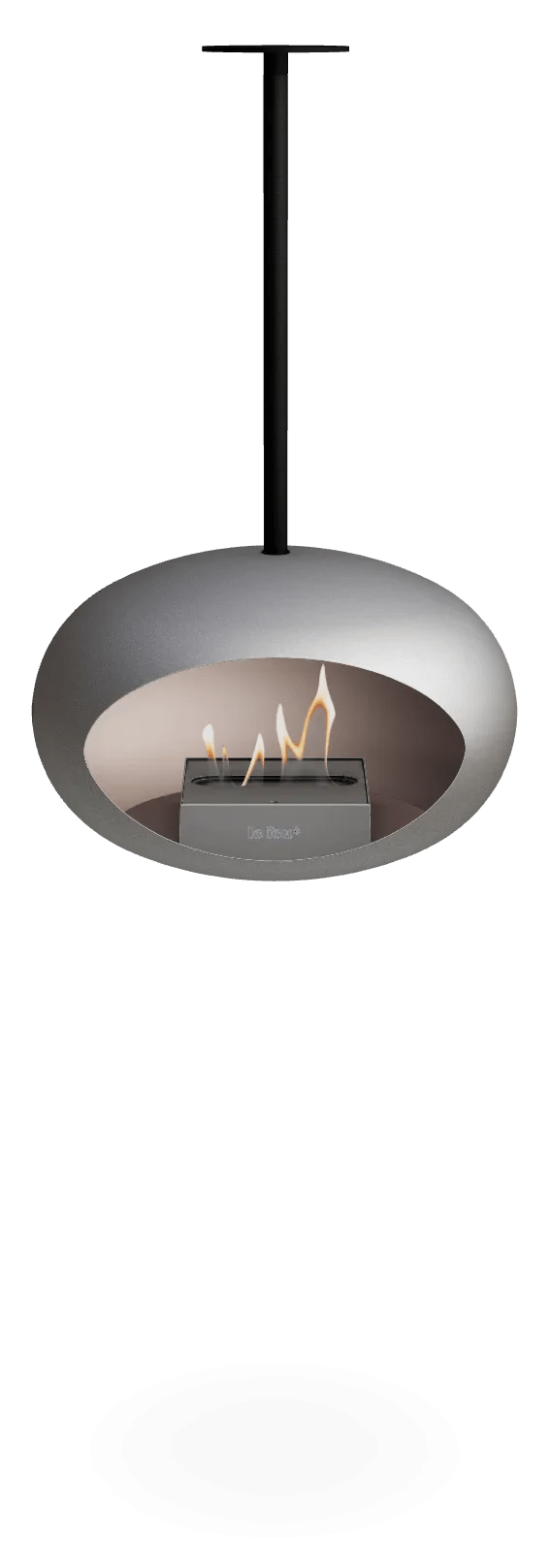 Le Feu - Dome Nickel Sky Indoor/Outdoor - Fireplace - Majestic Patio