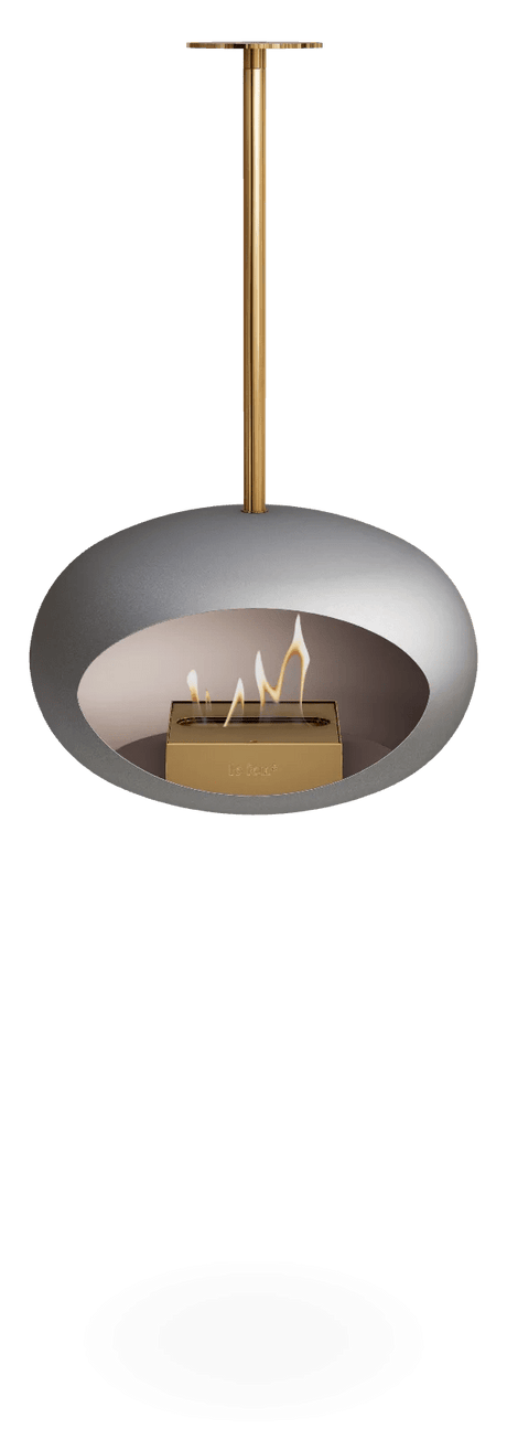 Le Feu - Dome Nickel Sky Indoor/Outdoor - Fireplace - Majestic Patio