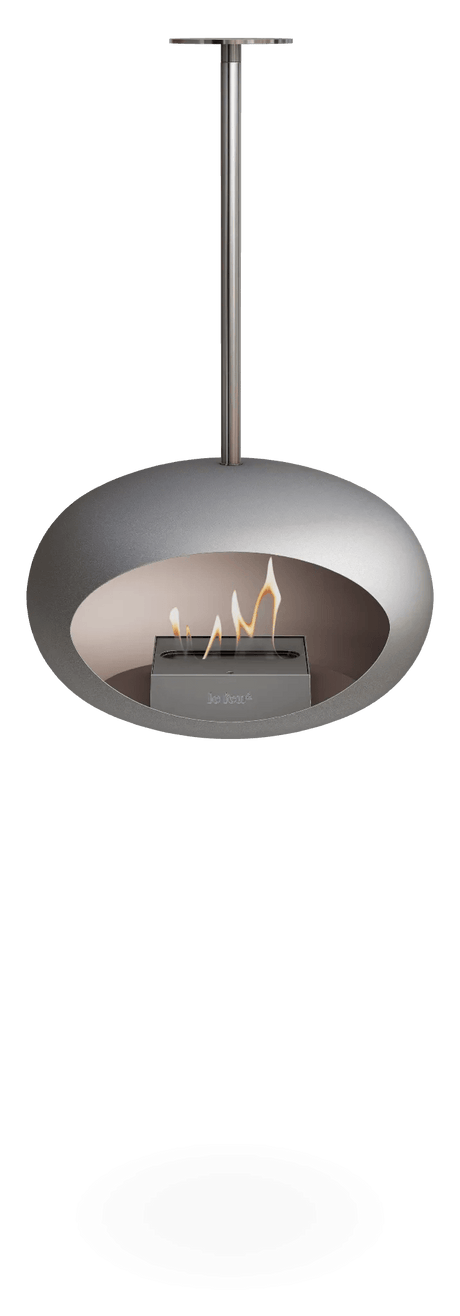 Le Feu - Dome Nickel Sky Indoor/Outdoor - Fireplace - Majestic Patio