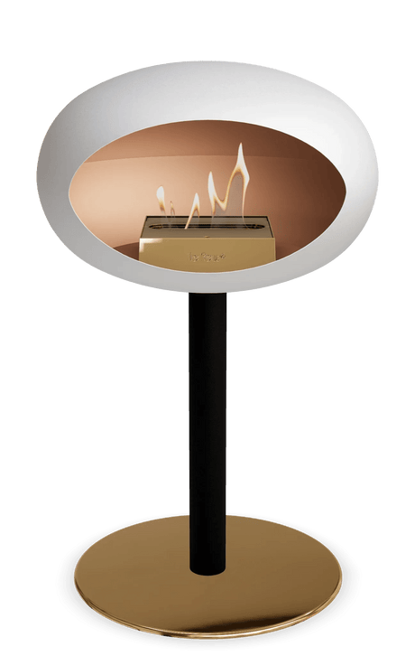 Le Feu - Dome White Ground Steel Low Pole - Fireplace - Majestic Patio