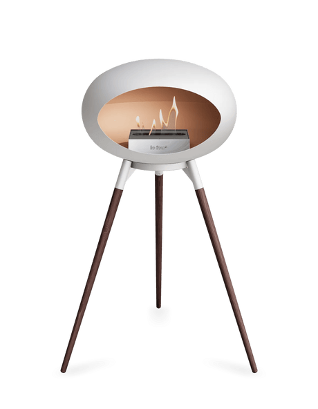 Le Feu - Dome White Ground Wood High - Fireplace - Majestic Patio