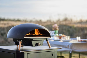 Le Feu - Turtle Black Gas Powered Pizza Oven - Majestic Patio