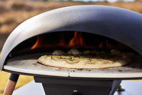 Le Feu - Turtle Black Gas Powered Pizza Oven - Majestic Patio