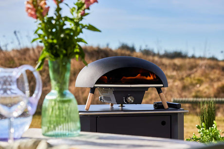 Le Feu - Turtle Black Gas Powered Pizza Oven - Majestic Patio