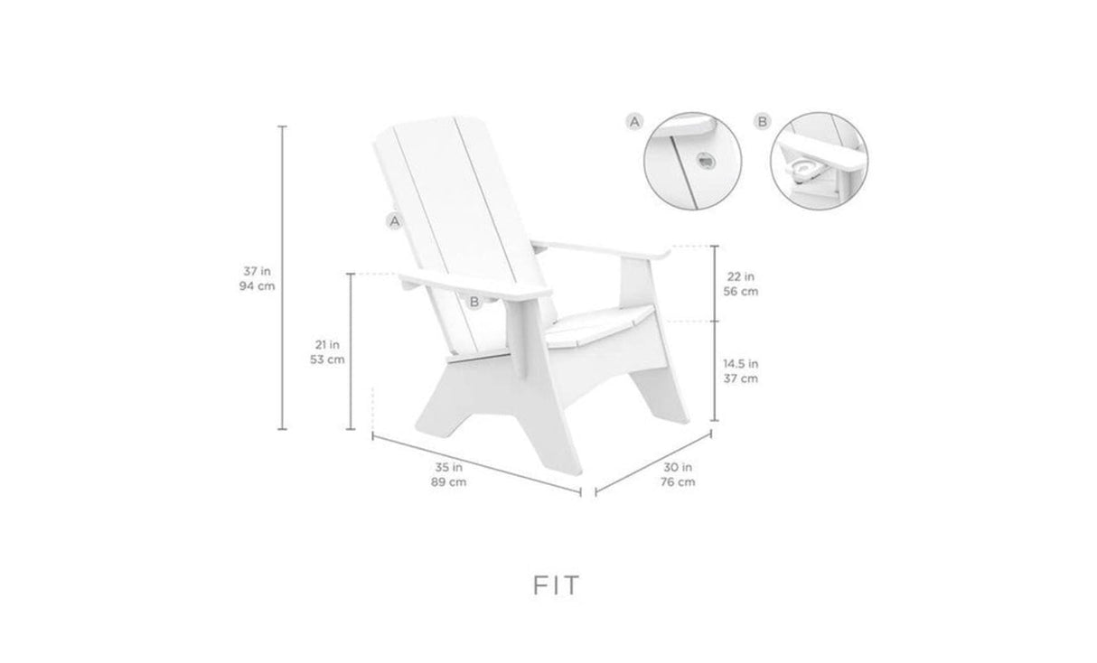 Ledge Lounger Mainstay Adirondack - Majestic Patio