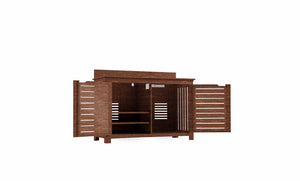 Ledge Lounger Mainstay Bar Credenza Without TV Mount - Majestic Patio