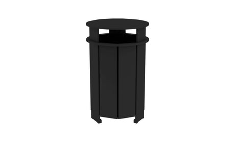 Ledge Lounger Mainstay Round Trash Bin - Majestic Patio