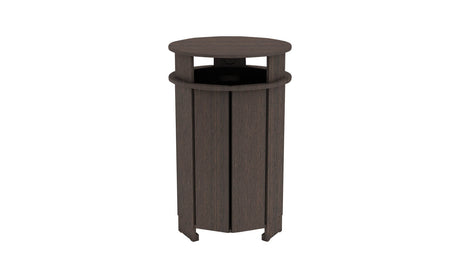 Ledge Lounger Mainstay Round Trash Bin - Majestic Patio