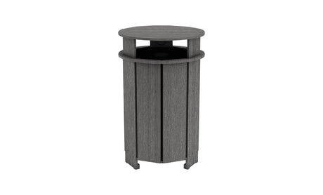 Ledge Lounger Mainstay Round Trash Bin - Majestic Patio