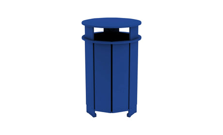 Ledge Lounger Mainstay Round Trash Bin - Majestic Patio