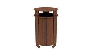 Ledge Lounger Mainstay Round Trash Bin - Majestic Patio