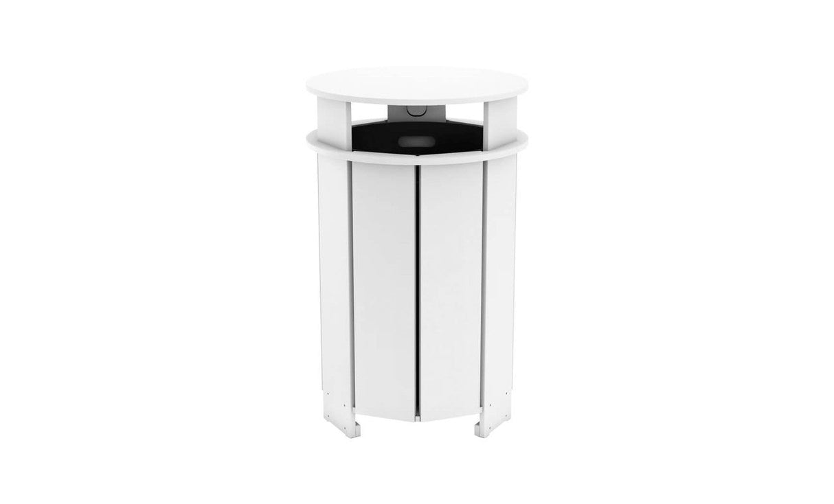 Ledge Lounger Mainstay Round Trash Bin - Majestic Patio