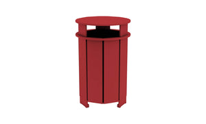 Ledge Lounger Mainstay Round Trash Bin - Majestic Patio