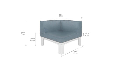 Ledge Lounger Mainstay Sectional Corner - Majestic Patio