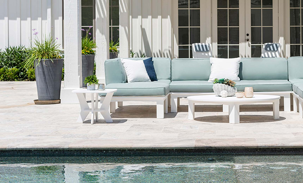 Ledge Lounger Mainstay Sectional Ottoman - Majestic Patio