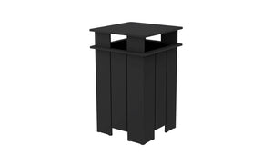 Ledge Lounger Mainstay Square Trash Bin - Majestic Patio