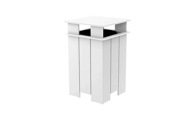 Ledge Lounger Mainstay Square Trash Bin - Majestic Patio