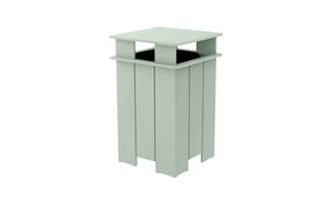 Ledge Lounger Mainstay Square Trash Bin - Majestic Patio