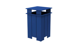 Ledge Lounger Mainstay Square Trash Bin - Majestic Patio