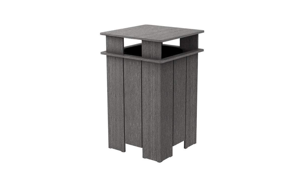 Ledge Lounger Mainstay Square Trash Bin - Majestic Patio