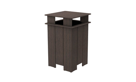 Ledge Lounger Mainstay Square Trash Bin - Majestic Patio