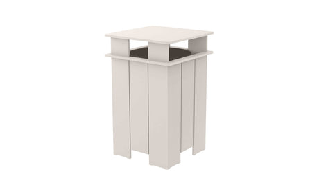 Ledge Lounger Mainstay Square Trash Bin - Majestic Patio