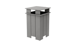 Ledge Lounger Mainstay Square Trash Bin - Majestic Patio