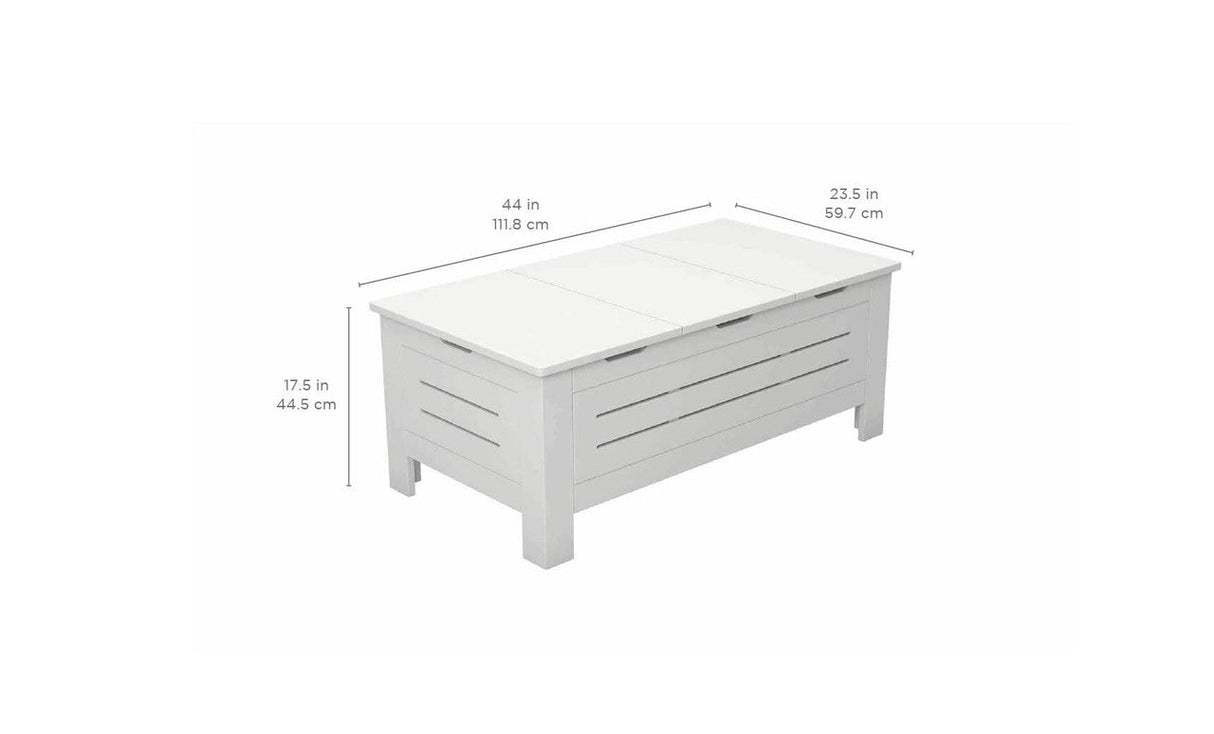 Ledge Lounger Mainstay Storage Coffee Table - Majestic Patio