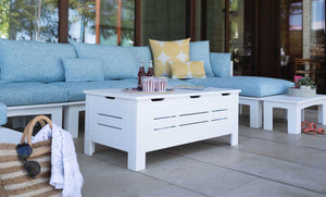 Ledge Lounger Mainstay Storage Coffee Table - Majestic Patio