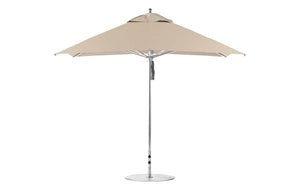 Ledge Lounger Premier Aluminum Umbrella - 10' Square Pulley - Majestic Patio