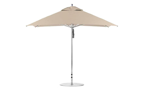 Ledge Lounger Premier Aluminum Umbrella - 10' Square Pulley - Majestic Patio