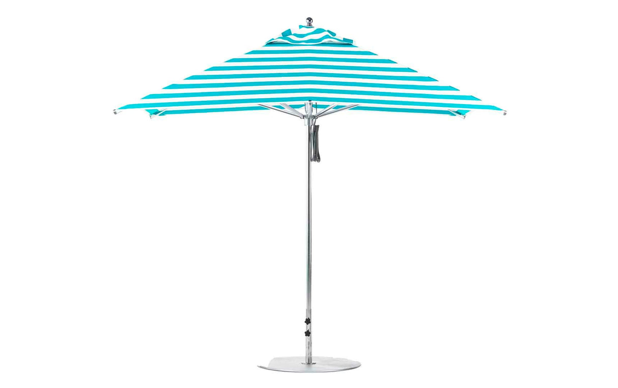 Ledge Lounger Premier Aluminum Umbrella - 10' Square Pulley - Majestic Patio