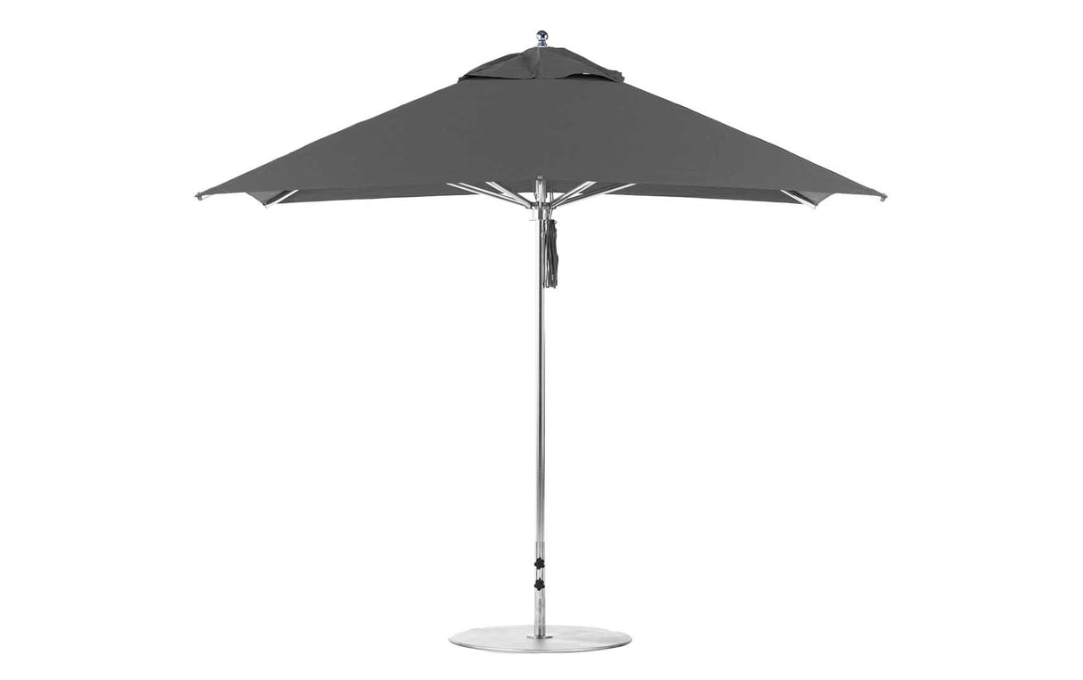 Ledge Lounger Premier Aluminum Umbrella - 10' Square Pulley - Majestic Patio