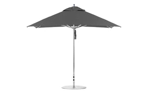 Ledge Lounger Premier Aluminum Umbrella - 10' Square Pulley - Majestic Patio