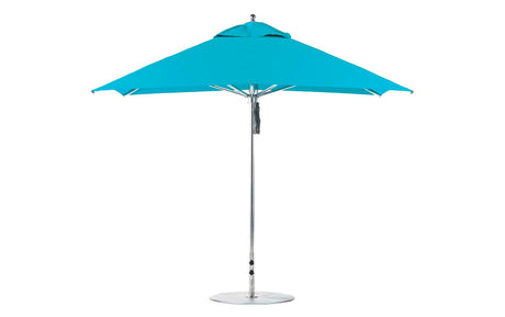 Ledge Lounger Premier Aluminum Umbrella - 10' Square Pulley - Majestic Patio