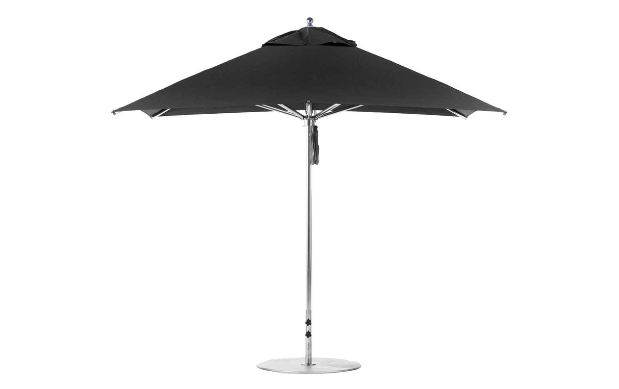 Ledge Lounger Premier Aluminum Umbrella - 10' Square Pulley - Majestic Patio