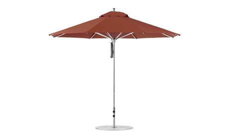 Ledge Lounger Premier Aluminum Umbrella - 11' Octagon Pulley - Majestic Patio