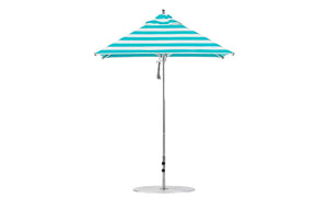 Ledge Lounger Premier Aluminum Umbrella - 6.5' Square Pulley - Majestic Patio