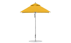 Ledge Lounger Premier Aluminum Umbrella - 6.5' Square Pulley - Majestic Patio