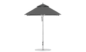 Ledge Lounger Premier Aluminum Umbrella - 6.5' Square Pulley - Majestic Patio