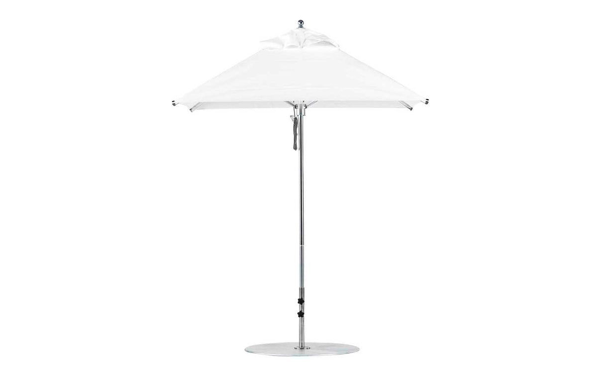 Ledge Lounger Premier Aluminum Umbrella - 6.5' Square Pulley - Majestic Patio