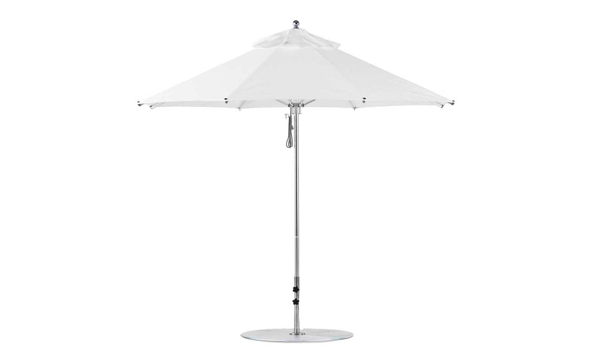 Ledge Lounger Premier Aluminum Umbrella - 7.5' Octagon Pulley - Majestic Patio