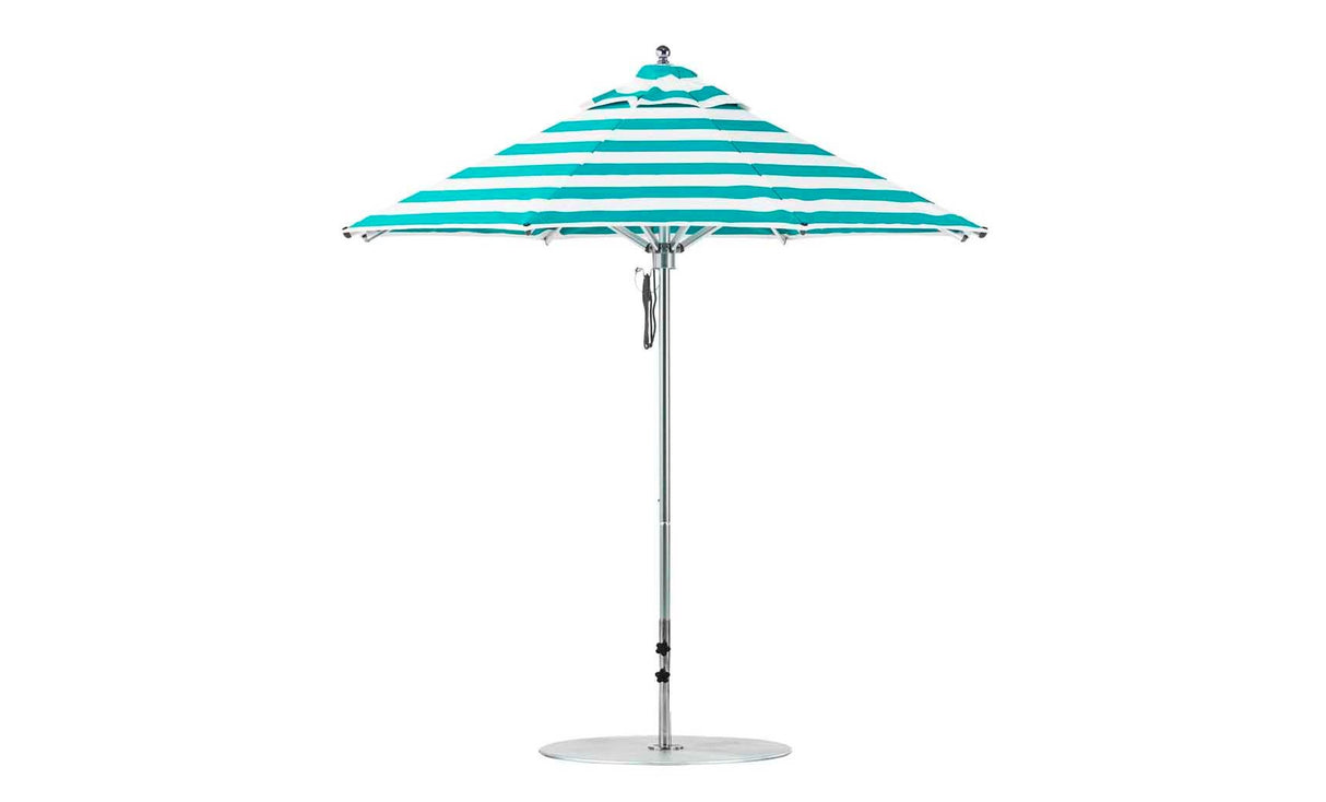 Ledge Lounger Premier Aluminum Umbrella - 7.5' Octagon Pulley - Majestic Patio