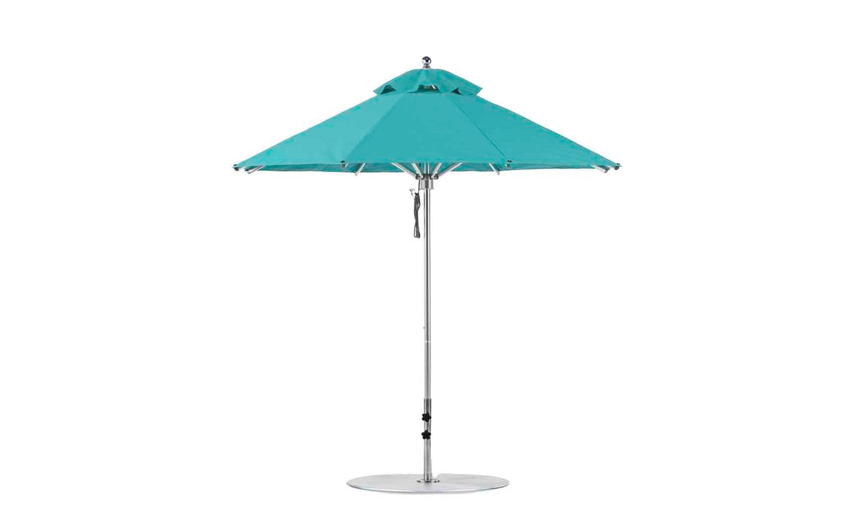 Ledge Lounger Premier Aluminum Umbrella - 7.5' Octagon Pulley - Majestic Patio